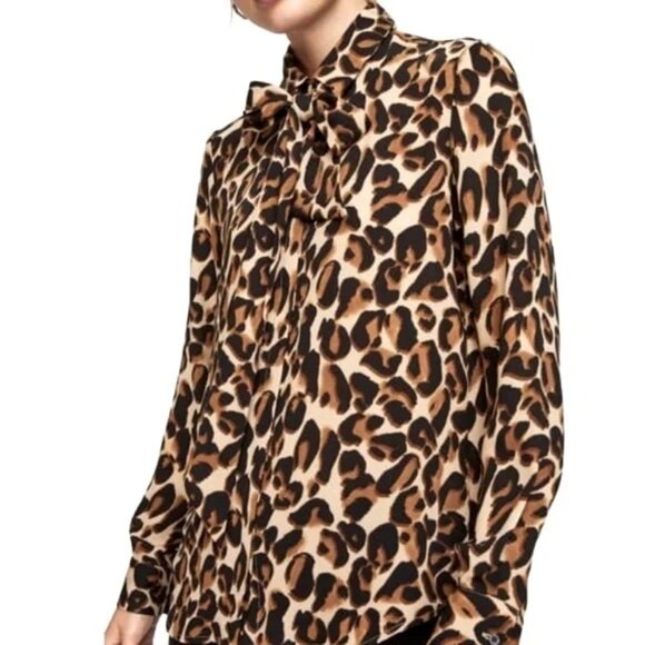 Scotch & Soda Tops - Scotch & Soda Leopard Print Blouse XS